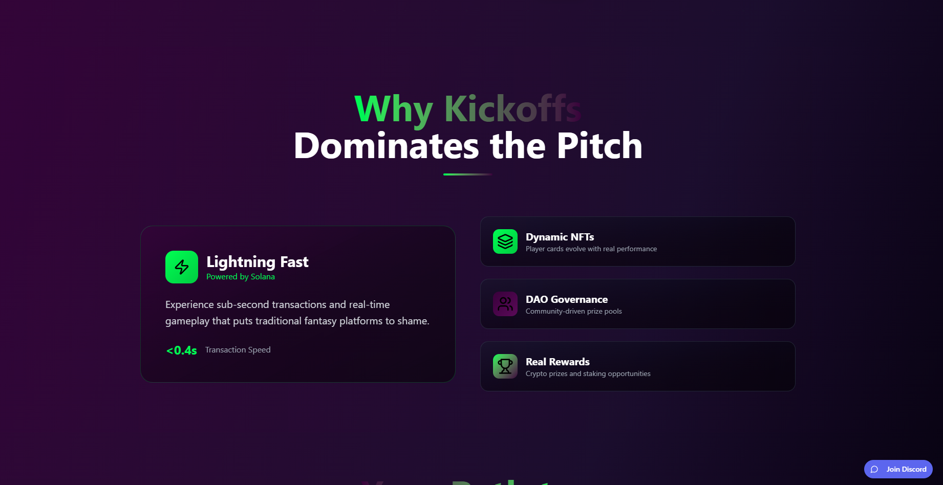 Kickoffs project screenshot